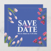 Moderne Unieke Minimalist Bewaar de datum Save The Date (Voorkant / Achterkant)