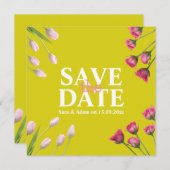 Moderne Unieke Minimalist Bewaar de datum Save The Date (Voorkant / Achterkant)
