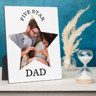 Moderne unieke vaderdag Vijf ster pa 1 foto Fotoplaat