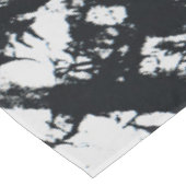 Moderne, unieke zwarte marmer stone pattern tafelkleed (Gekanteld)