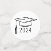 Moderne Universiteit Afgestudeerde Script Aangepas Confetti (Kleine voorkant)