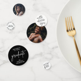 Moderne Universiteit Afstuderen de Aangepaste Foto Confetti