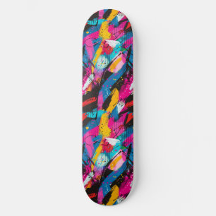 Moderne Urban Graffiti Grunge Patroon Skateboard