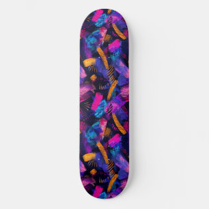 Moderne Urban Graffiti Grunge Patroon Skateboard