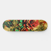 Moderne Urban Street Art Inspiré Floral Skateboard (Horz)
