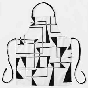 Moderne, urbane, gewaagde, koele geometrische patr schort