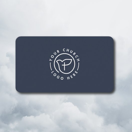 Moderne Uw Kerk Logo Minister Minimalistische Mari Visitekaartje