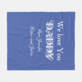 Moderne vader Douane noemt papa Dada Vader Eenvoud Fleece Deken (Voorkant (Horizontaal))