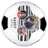 Moderne vader houdt van je, Stripes 3 Foto's Vader Voetbal (Gedraaid)