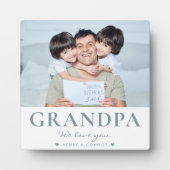 Moderne Vaderdag aangepaste tekstfoto opa Fotoplaat (Voorkant)