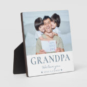 Moderne Vaderdag aangepaste tekstfoto opa Fotoplaat (Voorkant)