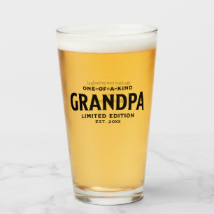 Moderne Vaderdag cadeau voor opa Gepersonaliseerd  Glas