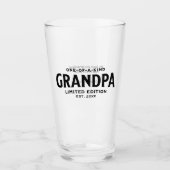 Moderne Vaderdag cadeau voor opa Gepersonaliseerd Glas (Voorkant)