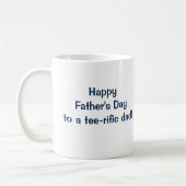Moderne Vaderdag Coffee Mok voor Golfer Dad (Links)