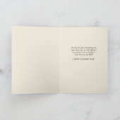 Moderne Vaderdag Mannelijke Bloemhart Kaart (Binnen)