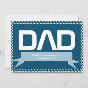 Moderne Vaderdag Papa Zorgzaam Kaart