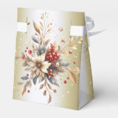 Moderne Vakantie Bloemen Cadeaubox Bedankdoosjes (Achterkant)