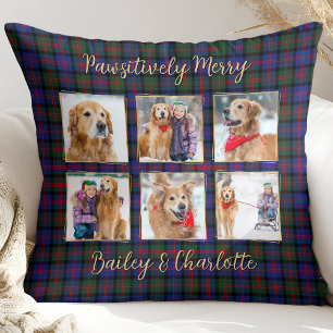 Moderne Vakantie Plaid Gepersonaliseerde Hond Pet  Kussen