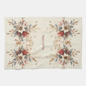 Moderne Vakantiebloemen Keukenhanddoek (Horizontaal)