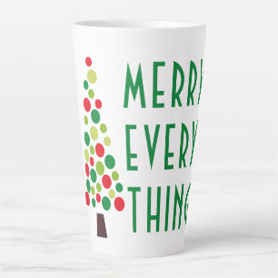 Moderne Vakantievakantiegboom Latte Mok