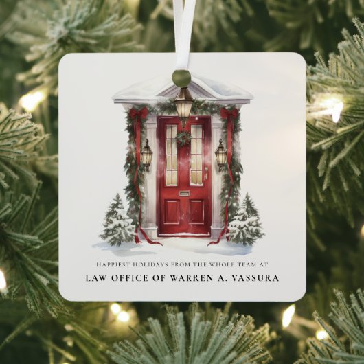 Moderne vakantiewensen Zakelijk Metalen Ornament (Insitu)