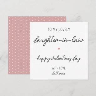 Moderne Valentijnsdag Kaart voor Daughter in Law