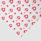 Moderne Valentijnse harten patroon Tissuepapier (Detail)