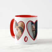 Moderne Valentijnse RedHearts Mok foto's (Voorkant links)