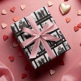 Moderne Valentijnse  voor zwart-wit | Eigen foto t Inpakpapier Vel