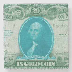 Moderne valuta V Stenen Onderzetter