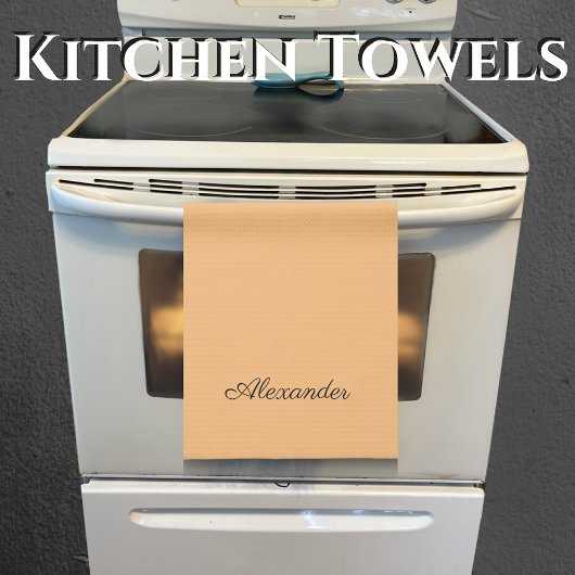 Moderne, vaste sjabloon zwart script voor kleurenp theedoek