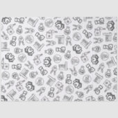 Moderne Vastgoed QR Code Marketing Tissuepapier (Voorkant)