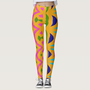 Moderne veelkleurige abstracte "Ratti_Creative_Art Leggings