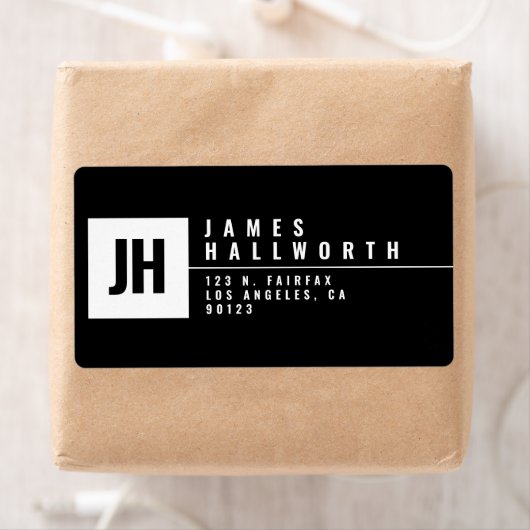 Moderne, veelzijdige, professionele look | Zwart-w Etiket (Insitu)