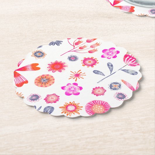 Moderne ventilatortuin kartonnen onderzetters (Gekanteld)