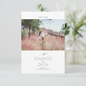 Moderne Verander de Datum Kaart van de Typografie (Staand voorkant)