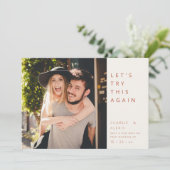 Moderne Verander de Datum Save The Date (Staand voorkant)
