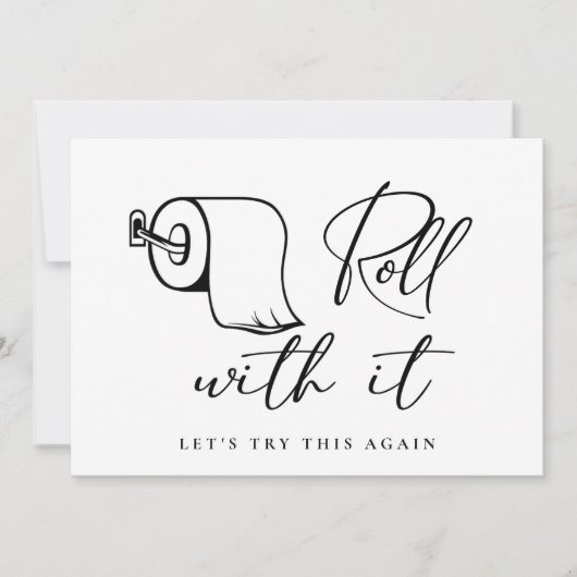 Moderne verandering van Datum Uitgestelde Geannule Kaart (Voorkant)