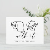 Moderne verandering van Datum Uitgestelde Geannule Kaart (Staand voorkant)