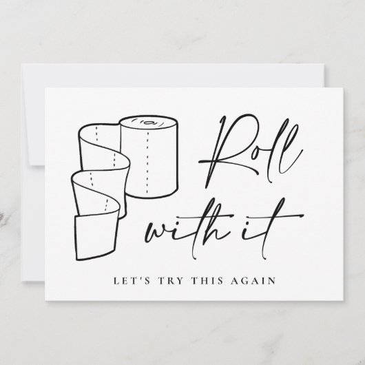 Moderne verandering van Datum Uitgestelde Geannule Kaart (Voorkant)