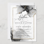 Moderne verbluffende aangepaste houtskool Waterver Kaart (Voorkant)