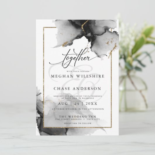 Moderne verbluffende aangepaste houtskool Waterver Kaart (Staand voorkant)