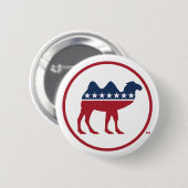 Moderne Verbodsfeestje Logo Button (Voorkant /achterkant)