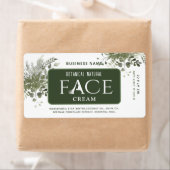 Moderne verdure botanique élégante crème étiquette (En situation)