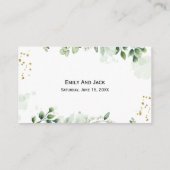 Moderne verdure QR Code Enclôture Invitation (Dos)