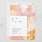 Moderne verf Abstracte bruiloft Kaart (Voorkant)