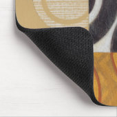 Moderne verf met cirkelpatronen muismat (Hoek)