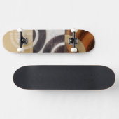 Moderne verf met cirkelpatronen skateboard (Horizontaal)