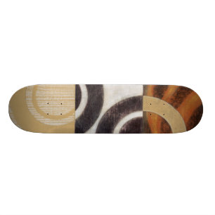 Moderne verf met cirkelpatronen skateboard