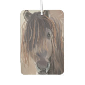 Moderne verf van een bruin paard luchtverfrisser (Voorkant)